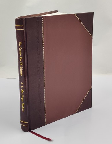 The greater key solomon - the,